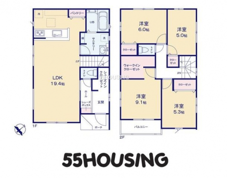 間取り図（販１戸建）　-