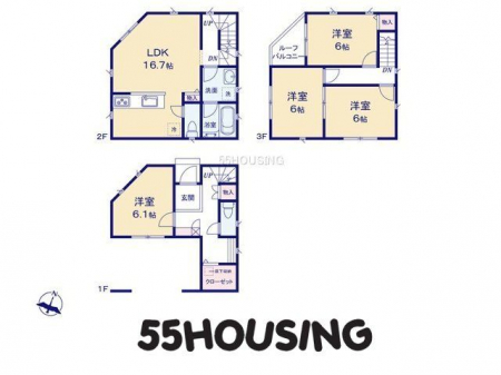 間取り図（販１戸建）　-