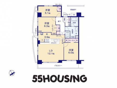 間取り図（販１マンション）　-