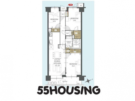 �Ԏ��}�i�̂P�}���V�����j�@-